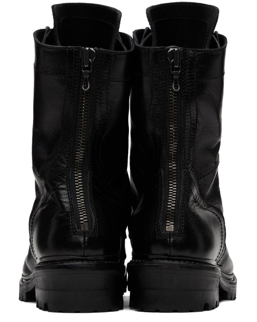 Julius Two-Way Zip Boots in Black for Men | Lyst UK