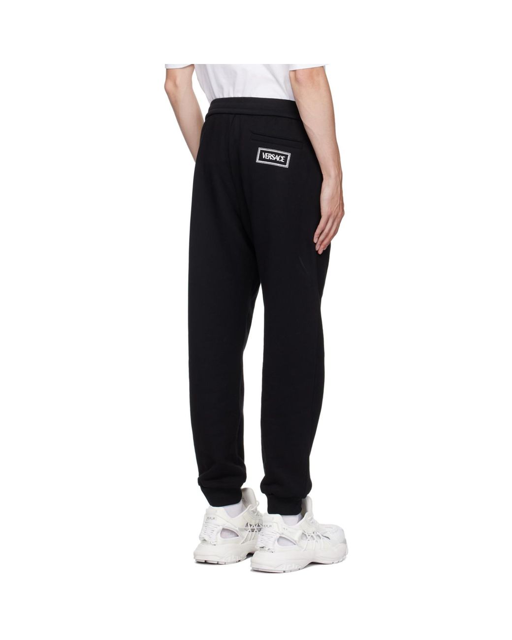 Versace Black Logo Sweatpants for men