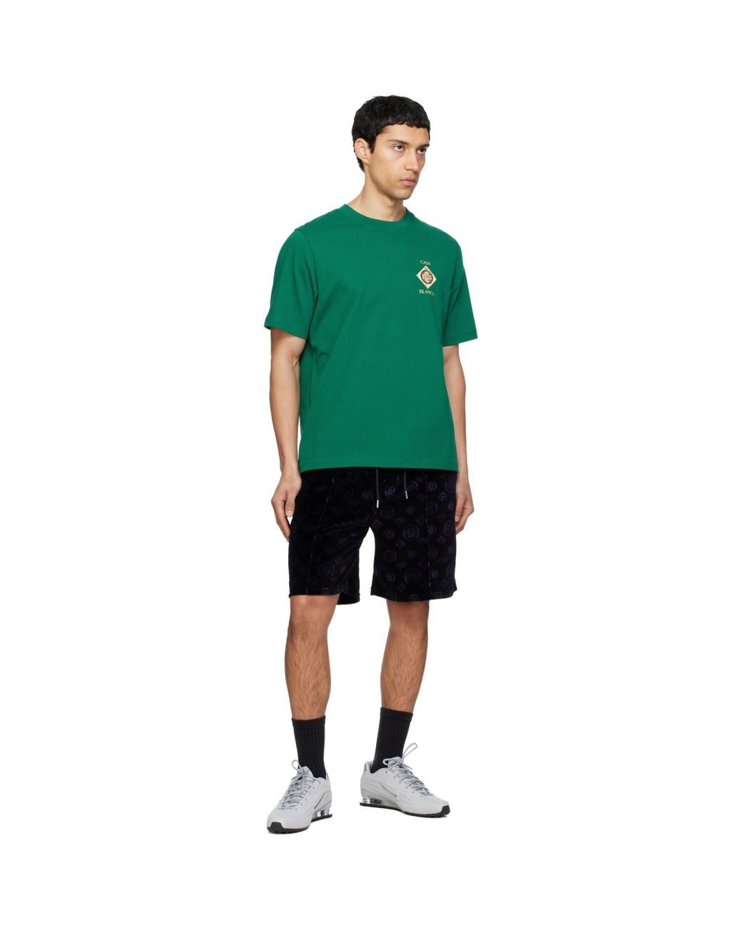 Casablanca Green Plafond Orne De Musique Short Sleeve T-Shirt for men