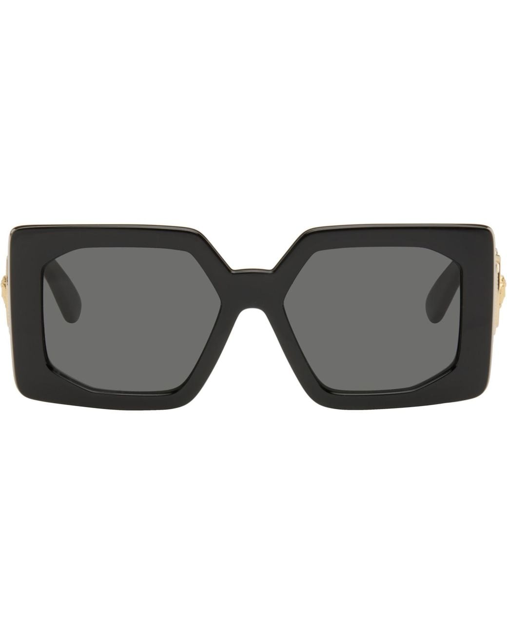 Versace Gray Medusa Biggie Maxi Sunglasses