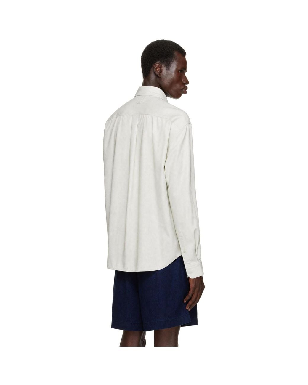 Jacquemus White Khaki 'The Simon' Shirt for men