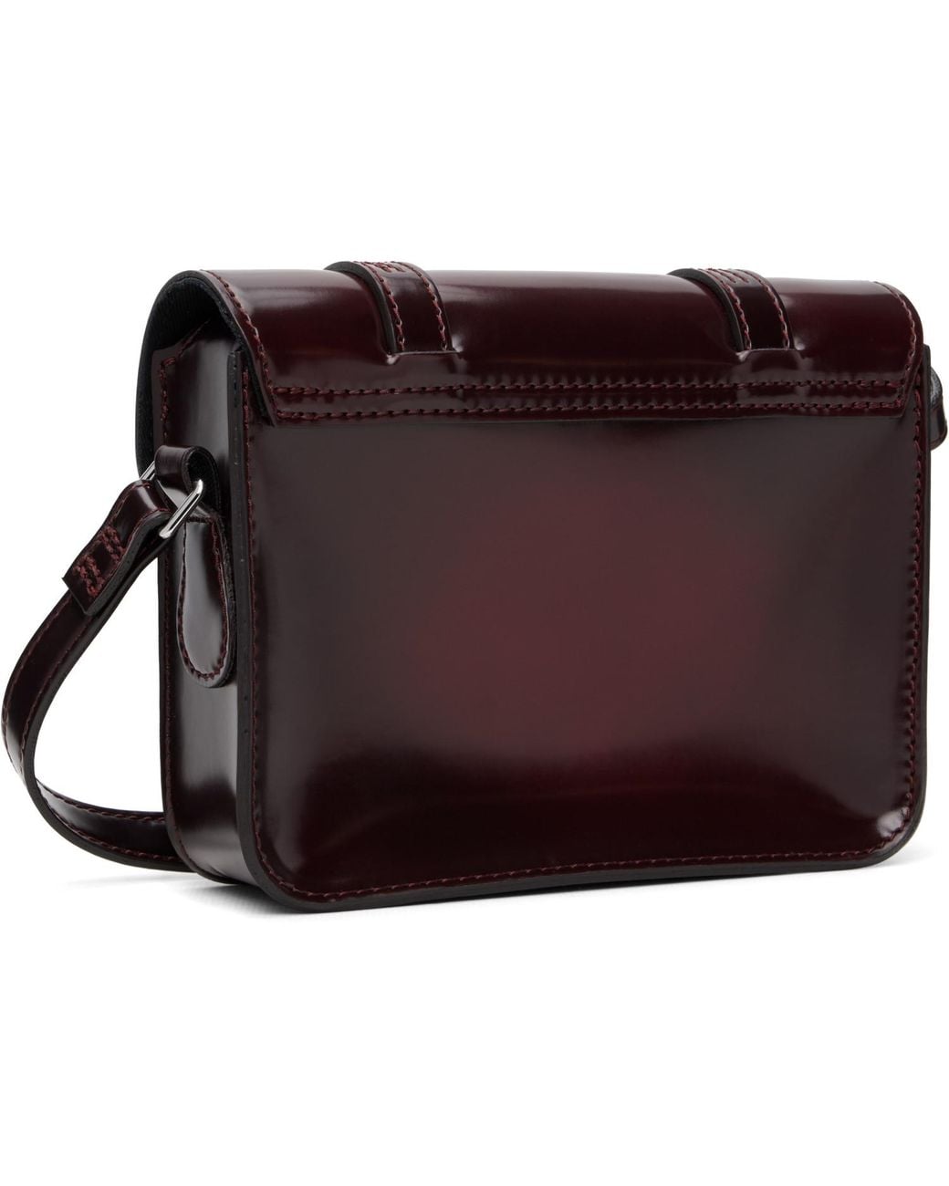 Dr. Martens Brown Burgundy 7 Inch Vegan Crossbody Bag