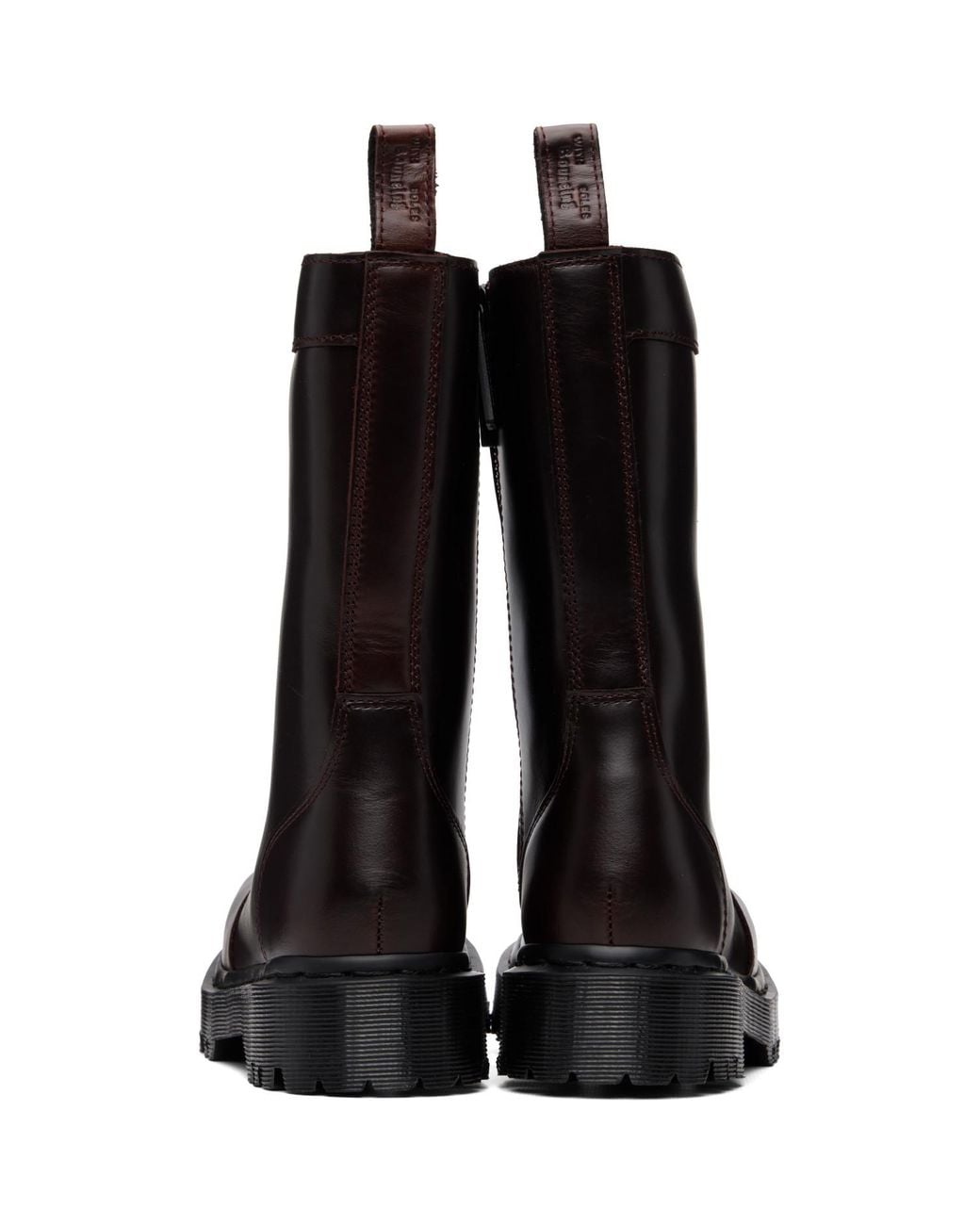 Dr. Martens Black Rejena Mid Explorer Wp Leather Boots