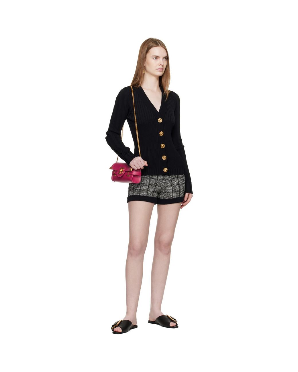 Balmain Black B-Buzz Pouch 23 Bag