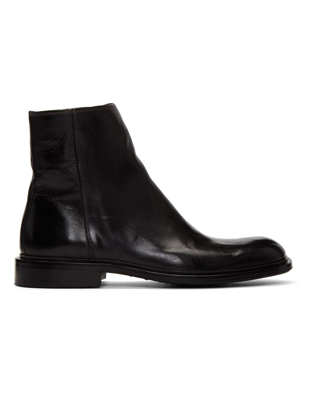 PS by Paul Smith Leather Black Billy Zip Boots for Men | Lyst