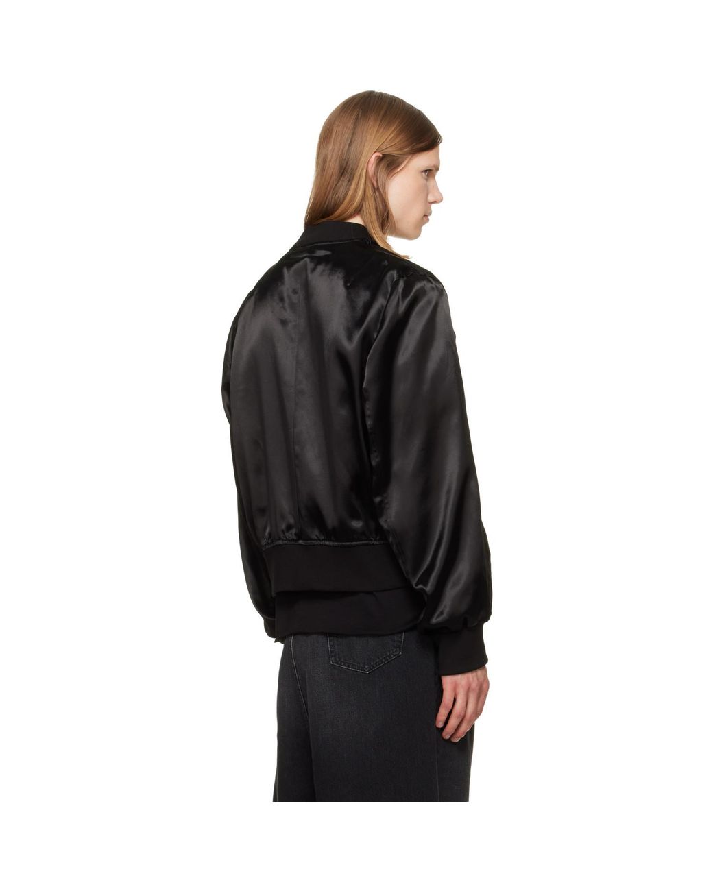JKEEFER Black Hampton Varsity Jacket for men