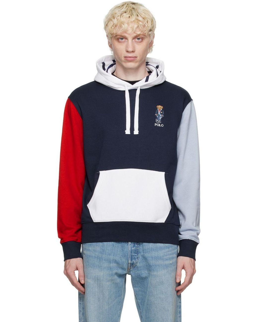 Polo bear navy best sale hoodie