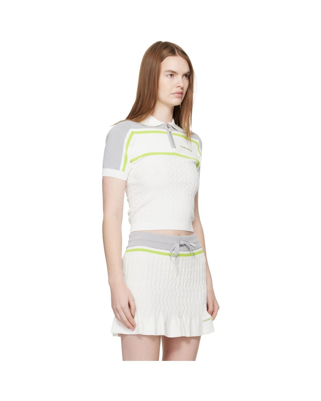 Casablanca White Tennis Polo