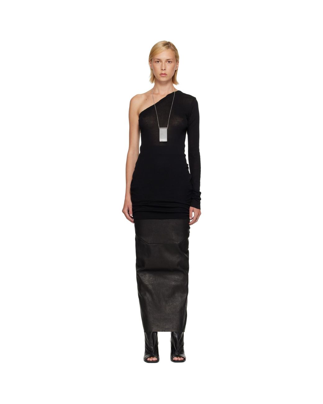 Rick Owens Black Tower Ziggy Minidress