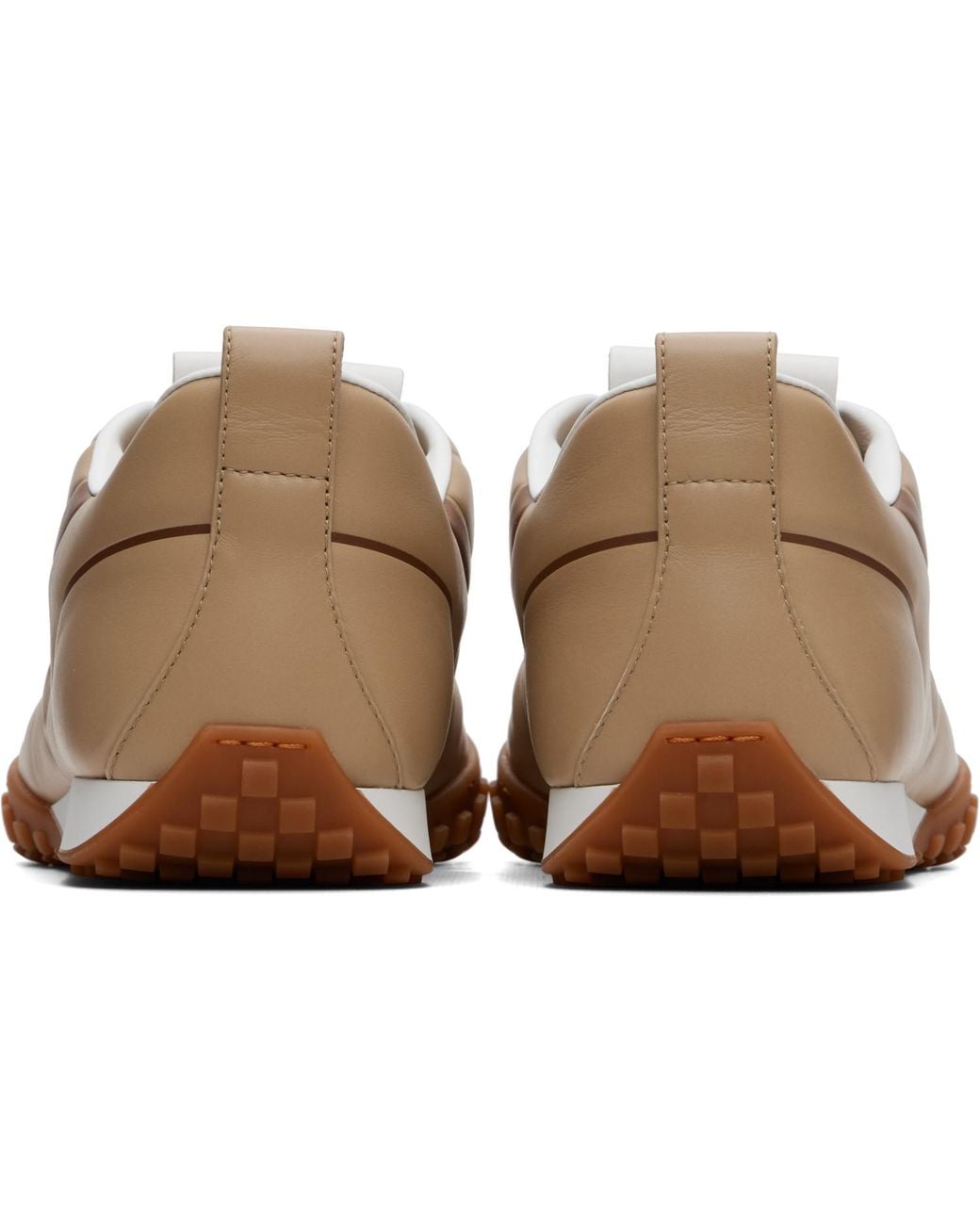 Givenchy Brown Glide Leather Sneakers for men