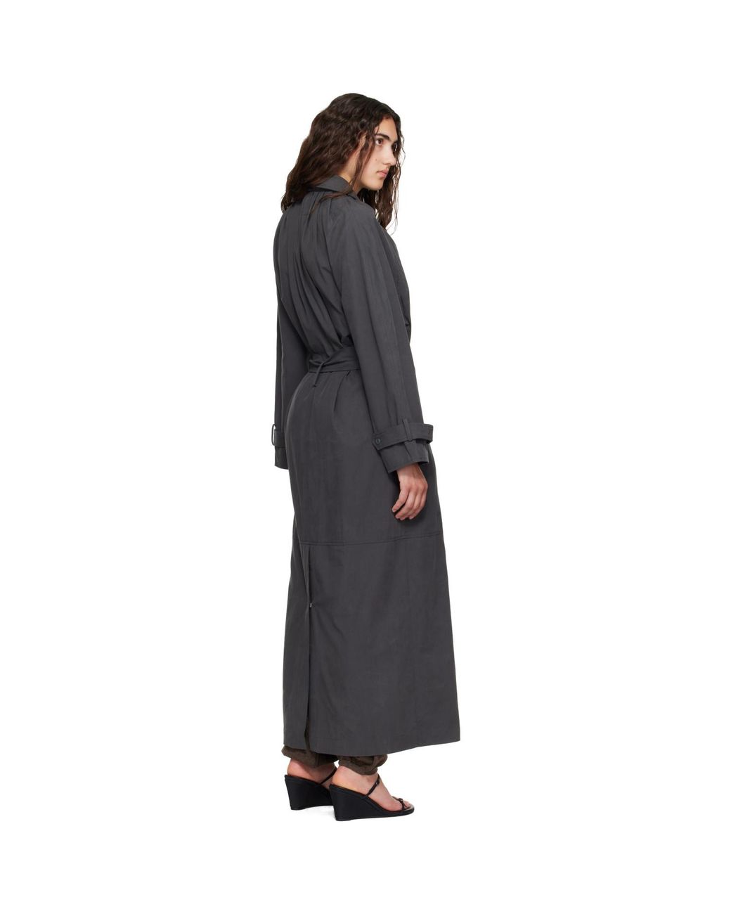 Belle Anna Gray Laurel Trench Coat