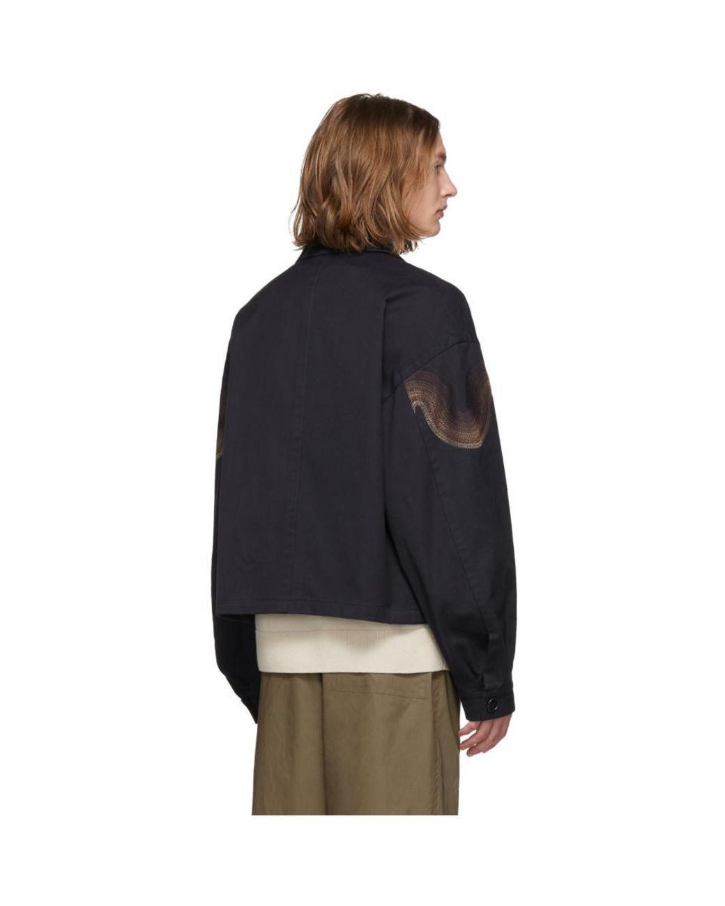 メンズ Dries Van Noten Verner Panton Edition ネイビー エン