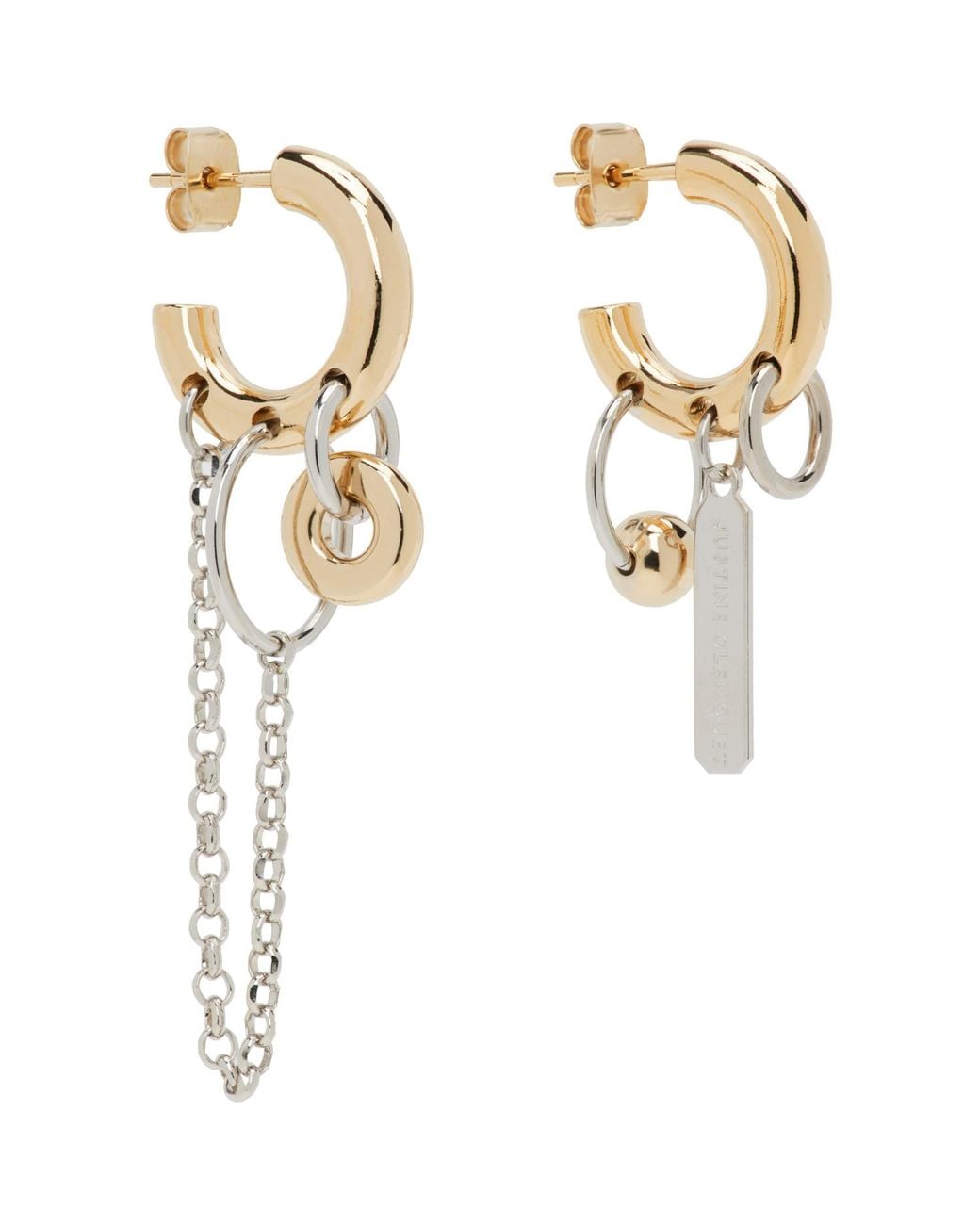 Justine Clenquet Metallic Irvin Earrings
