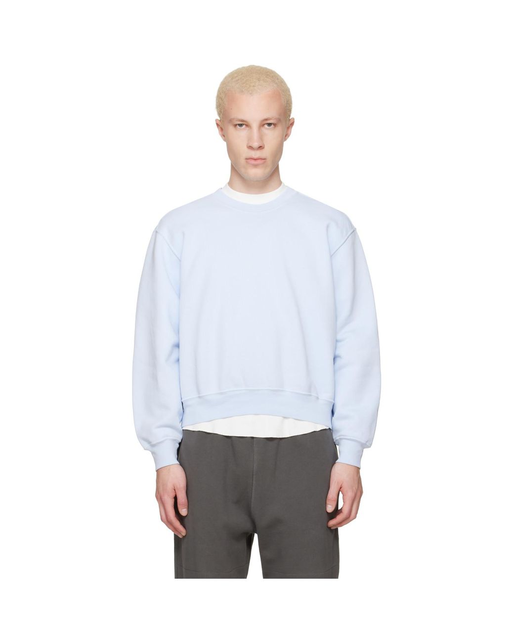 Lady White Co. White Mini Crewneck Sweatshirt for men