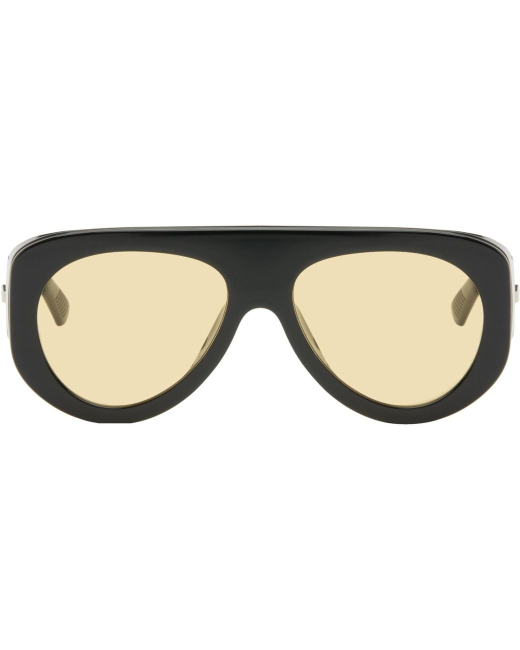Bottega Veneta Black Osservatorio Aviator Sunglasses for men