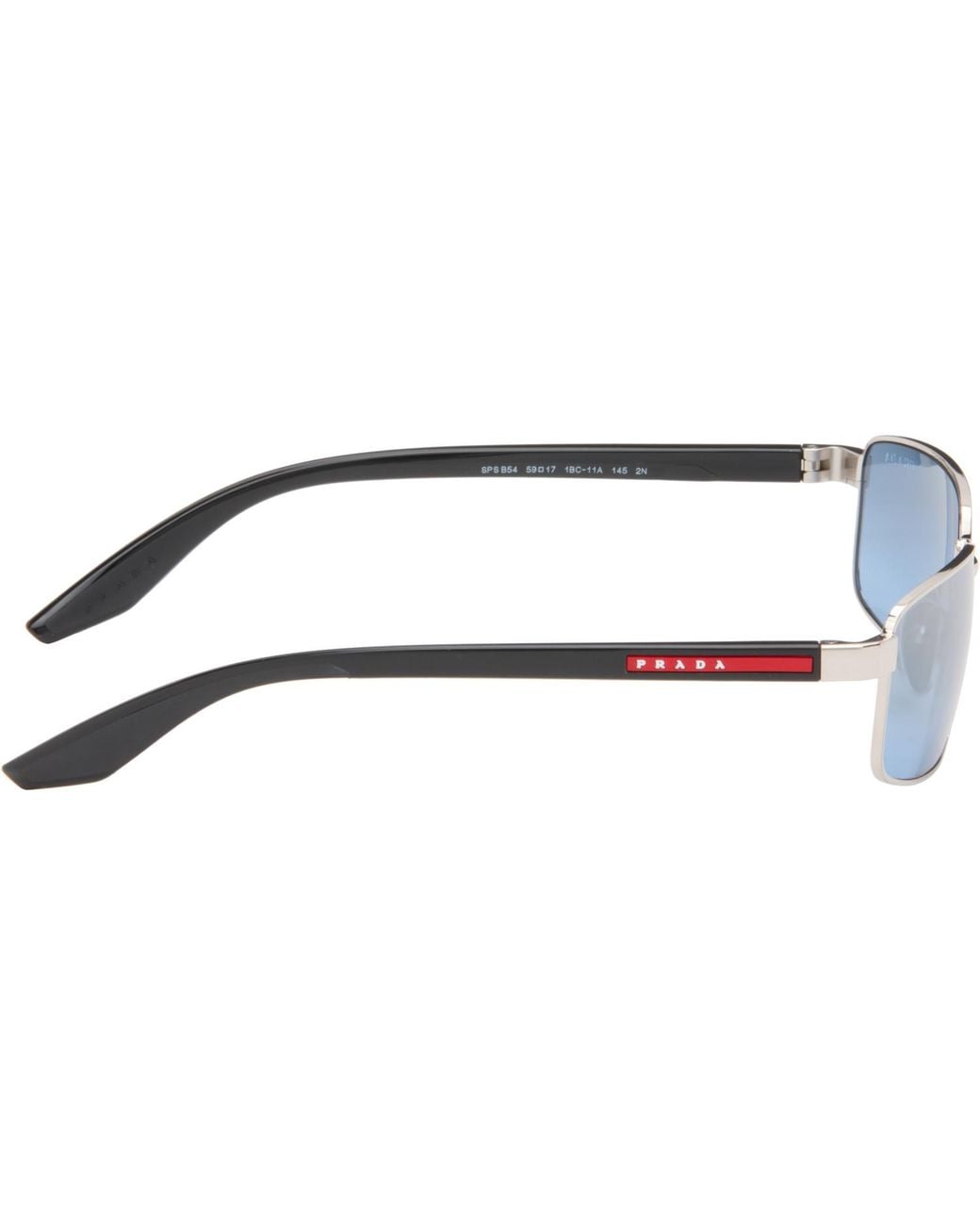 Prada Blue Linea Rossa Sunglasses for men
