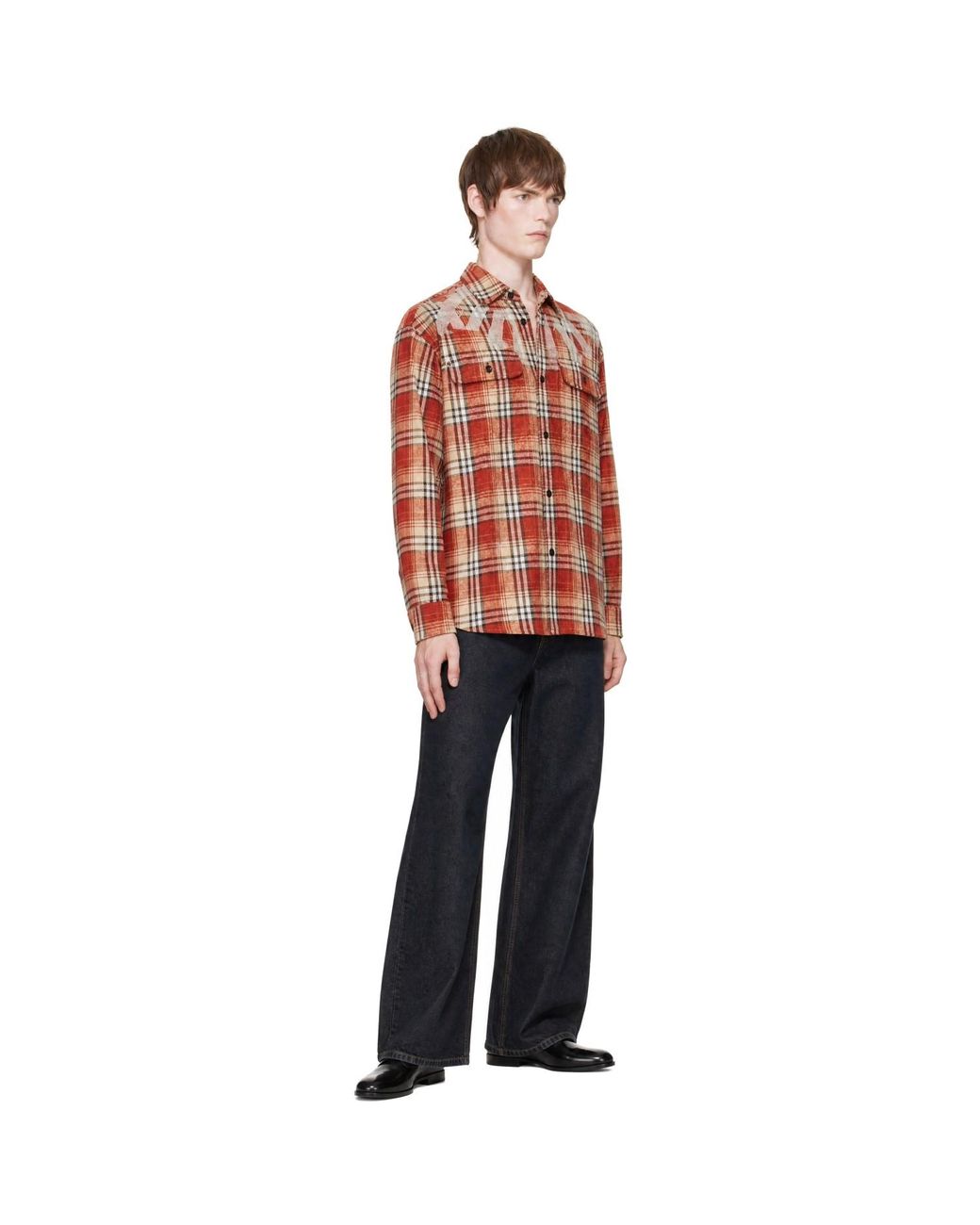 Palm Angels Blue Palm Stamp 5-Pocket Jeans for men