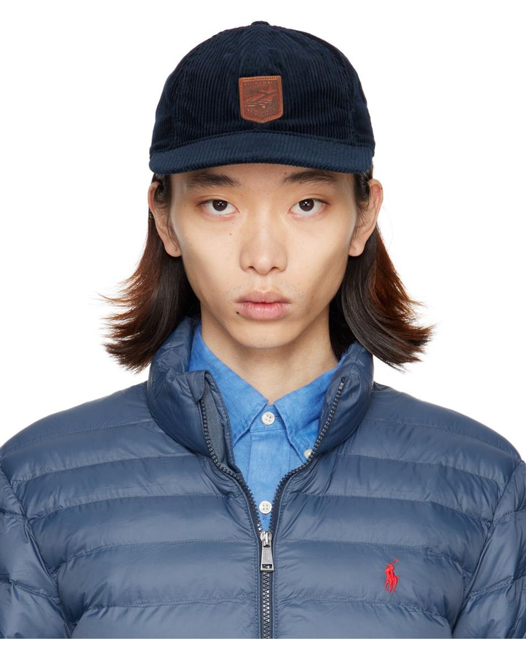 Casquette de baseball bleu marine en velours cotele Polo Ralph Lauren pour homme en coloris Bleu Lyst