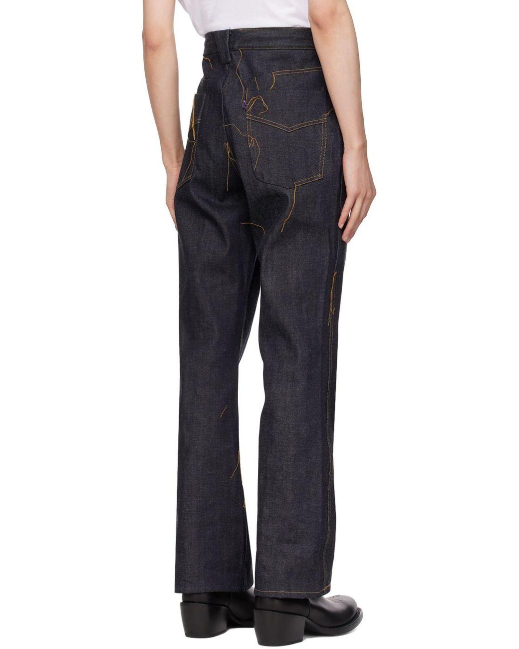Needles Boot-cut Jeans in Blue for Men | Lyst
