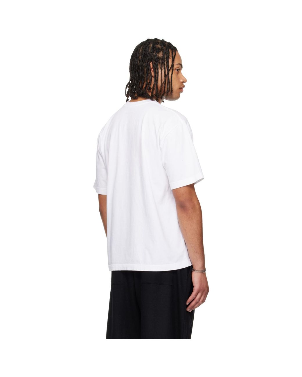 Yohji Yamamoto White Neighborhood Edition Ss-T-Shirt for men