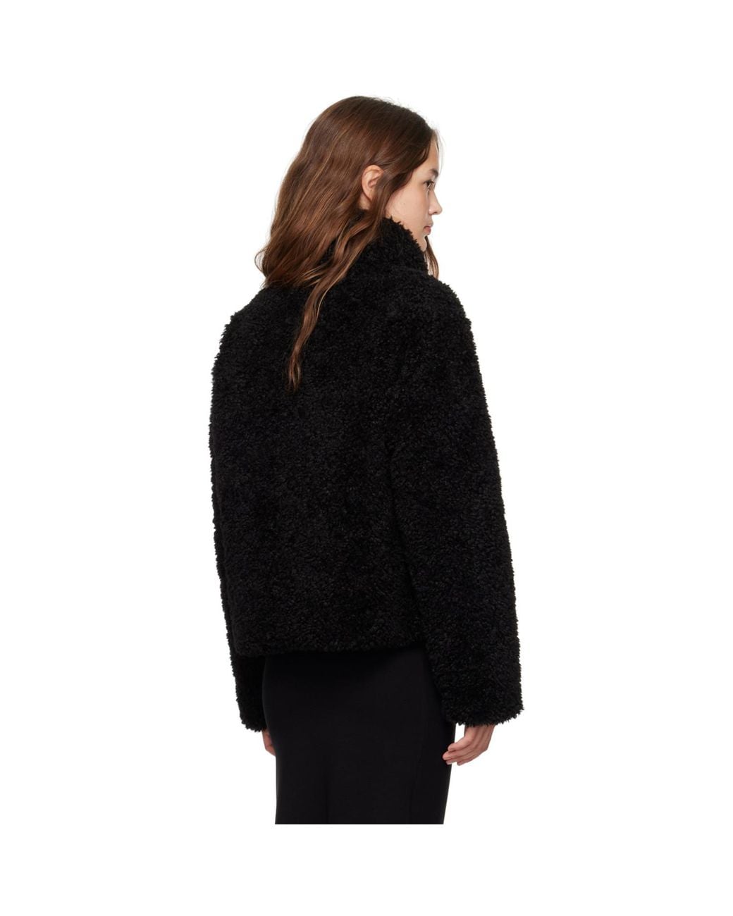 Moncler Black Bridoire Faux-Shearling Down Jacket