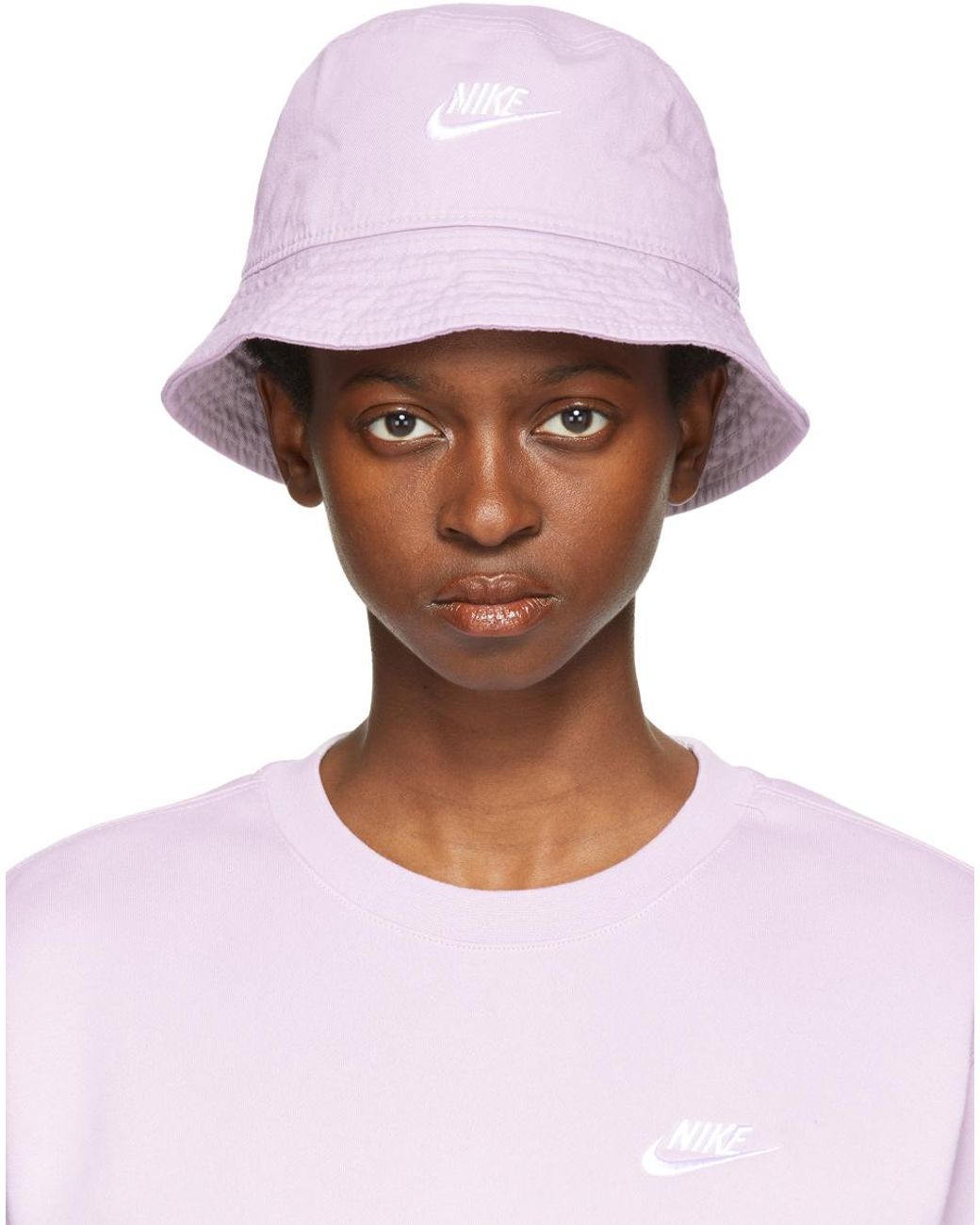 Nike Cotton Purple Sportswear Bucket Hat Lyst