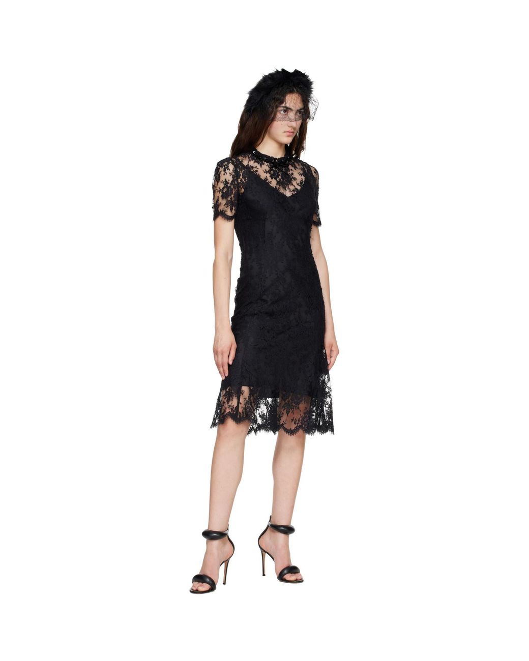 Anna Sui Black Veil Headband