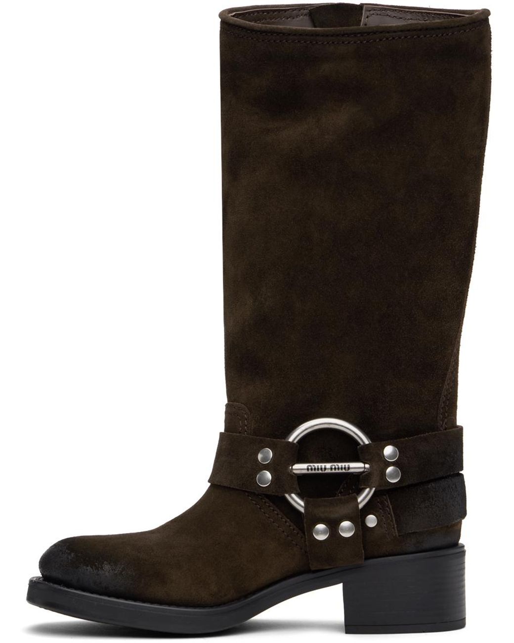 【MIU MIU】Dark Brown Suede Boots Dark Brown Suede Boots | Miu Miu