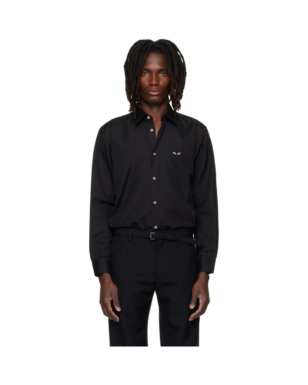 COMME DES GARÇONS PLAY Black Heart Emblem Shirt for men