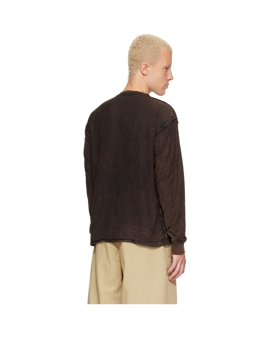 DIESEL Black T-Aldy Long Sleeve T-Shirt for men
