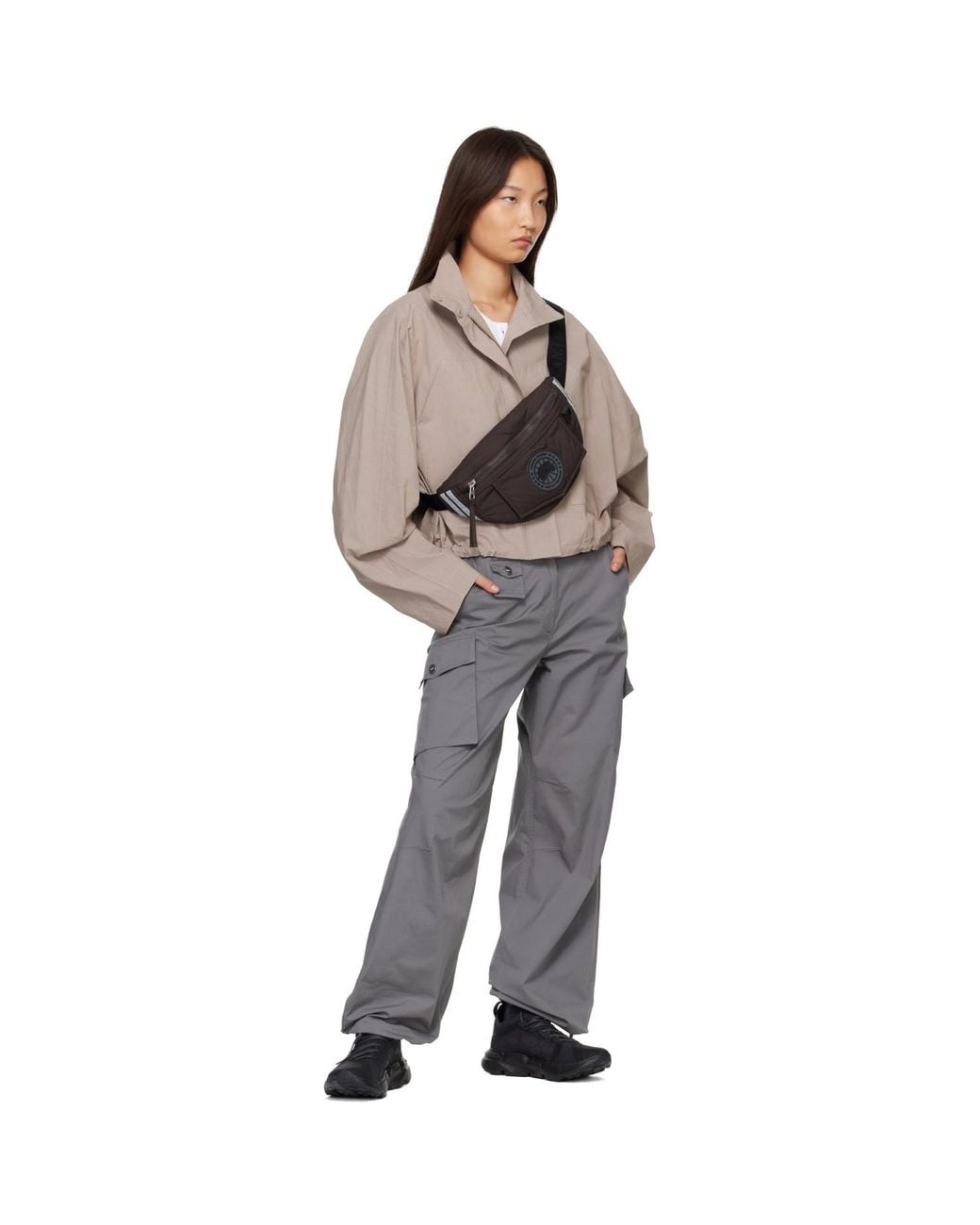Canada Goose Black Enduraluxe Waist Belt Bag