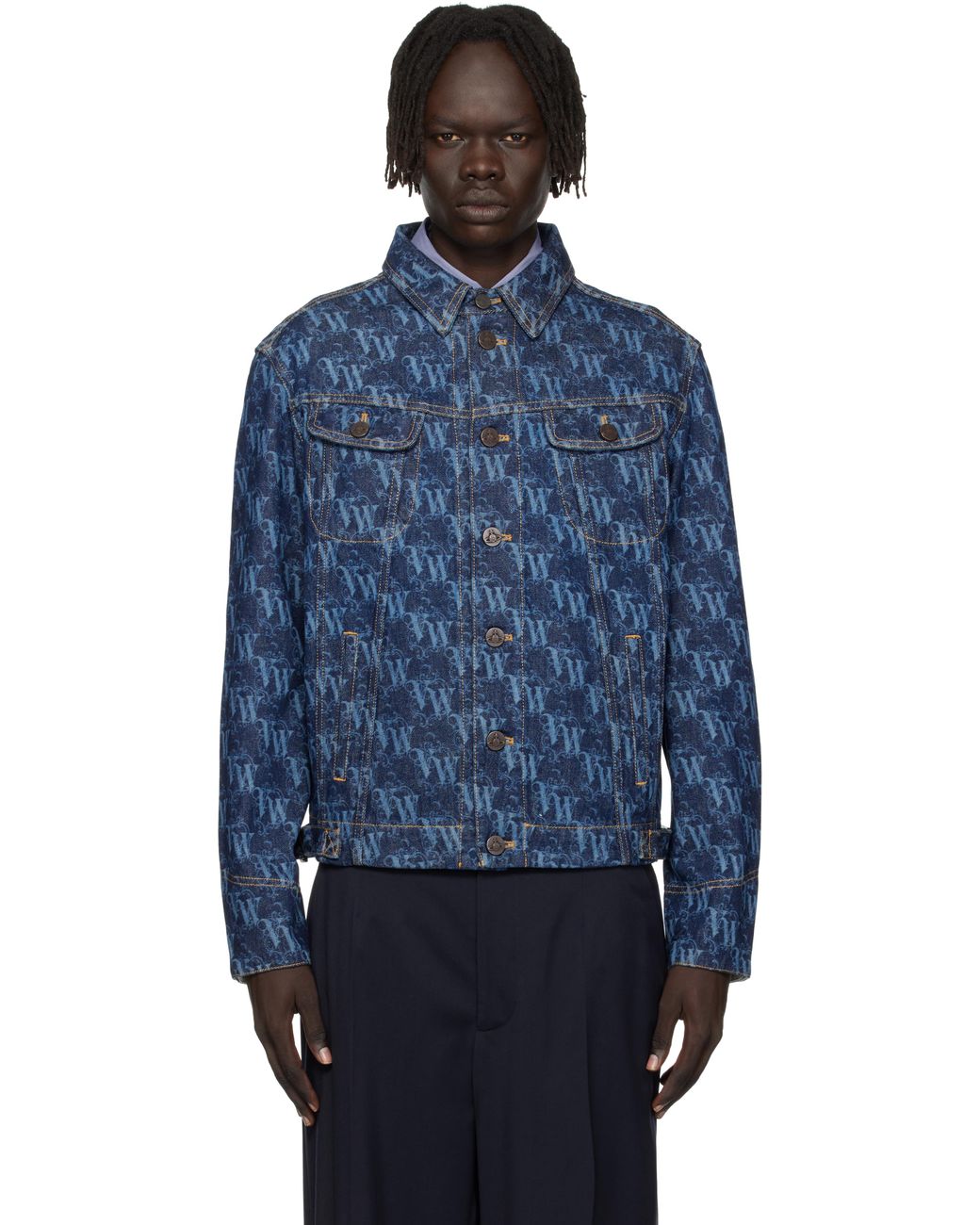 Blouson Stormrider Bleu En Denim Vivienne Westwood pour homme en coloris Blue