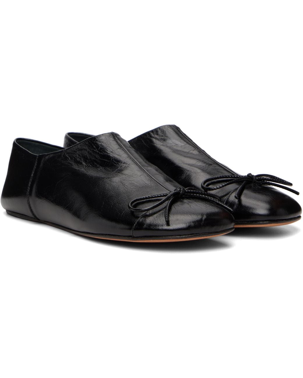 Abra Black Babouch Ballerina Flats