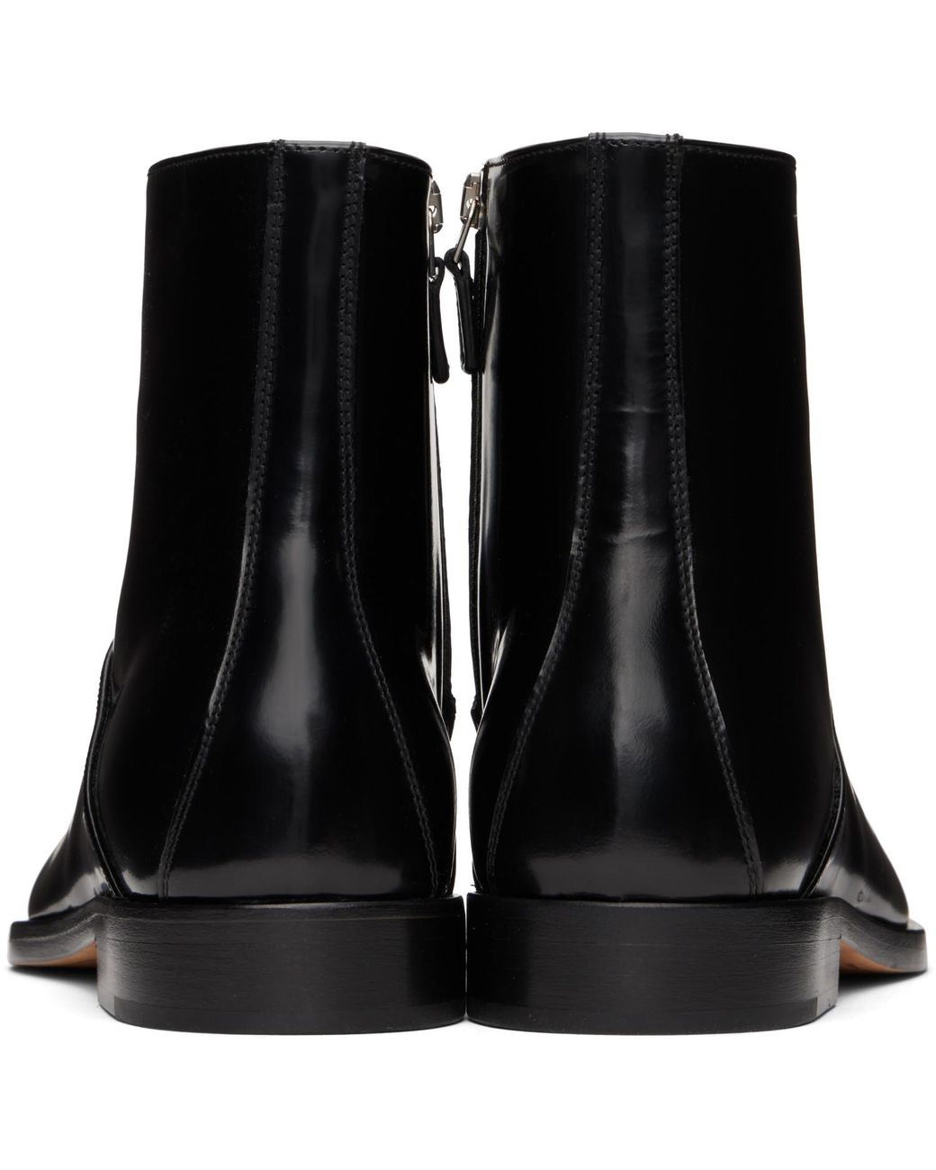 Bottega Veneta Black Comma Ankle Boots for men