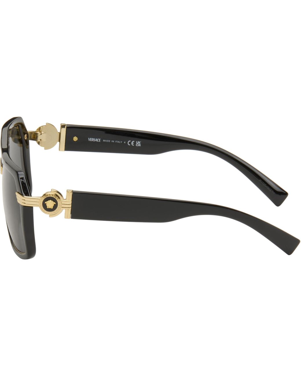 Versace Black Vintage Icon Pilot Sunglasses for men