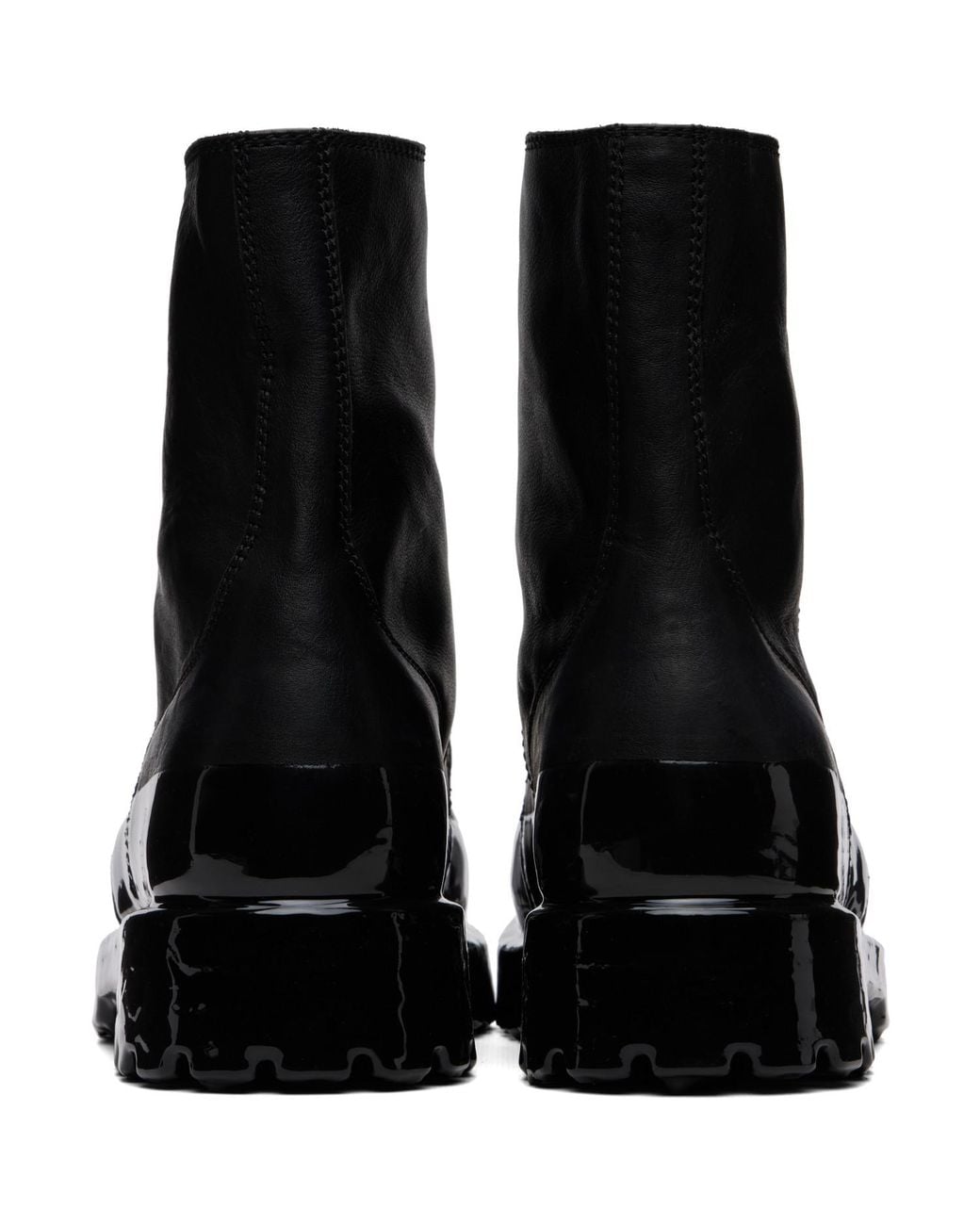 ALEXANDER DIGENOVA Black Duck Boots for men