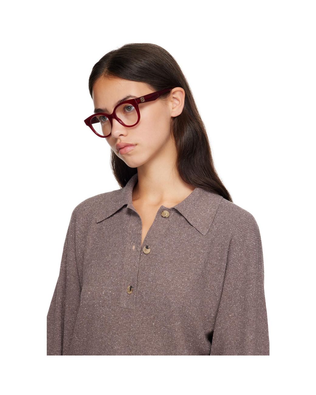 Loewe Brown Anagram Glasses
