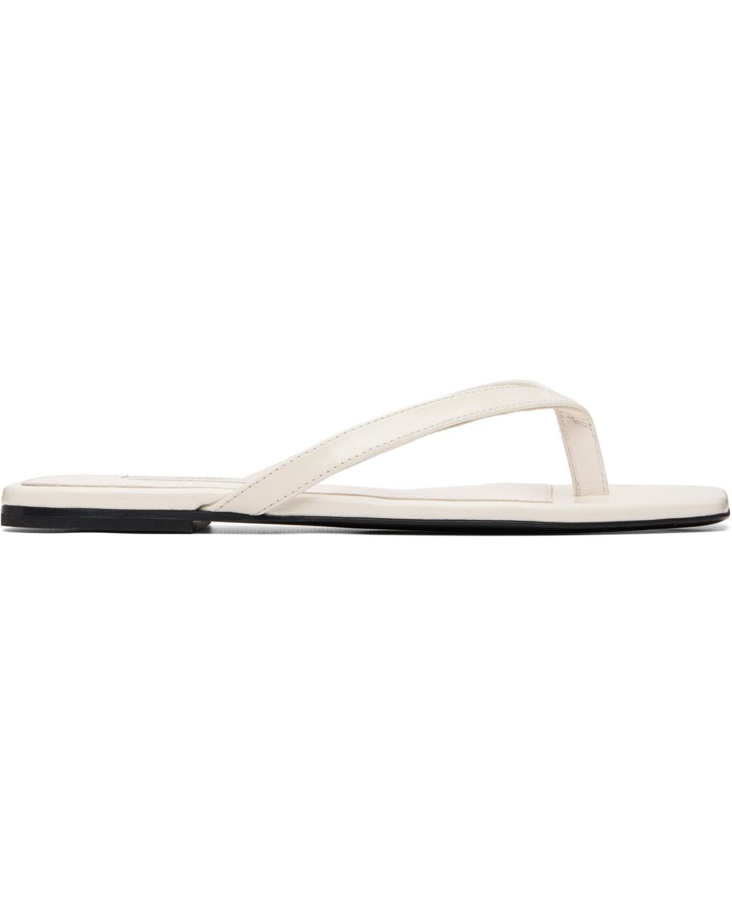 Totême White Naplack Flip-Flops