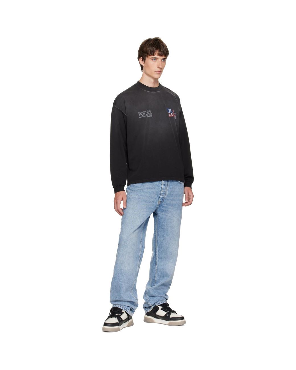 Represent Black Eagle Long Sleeve T-Shirt for men