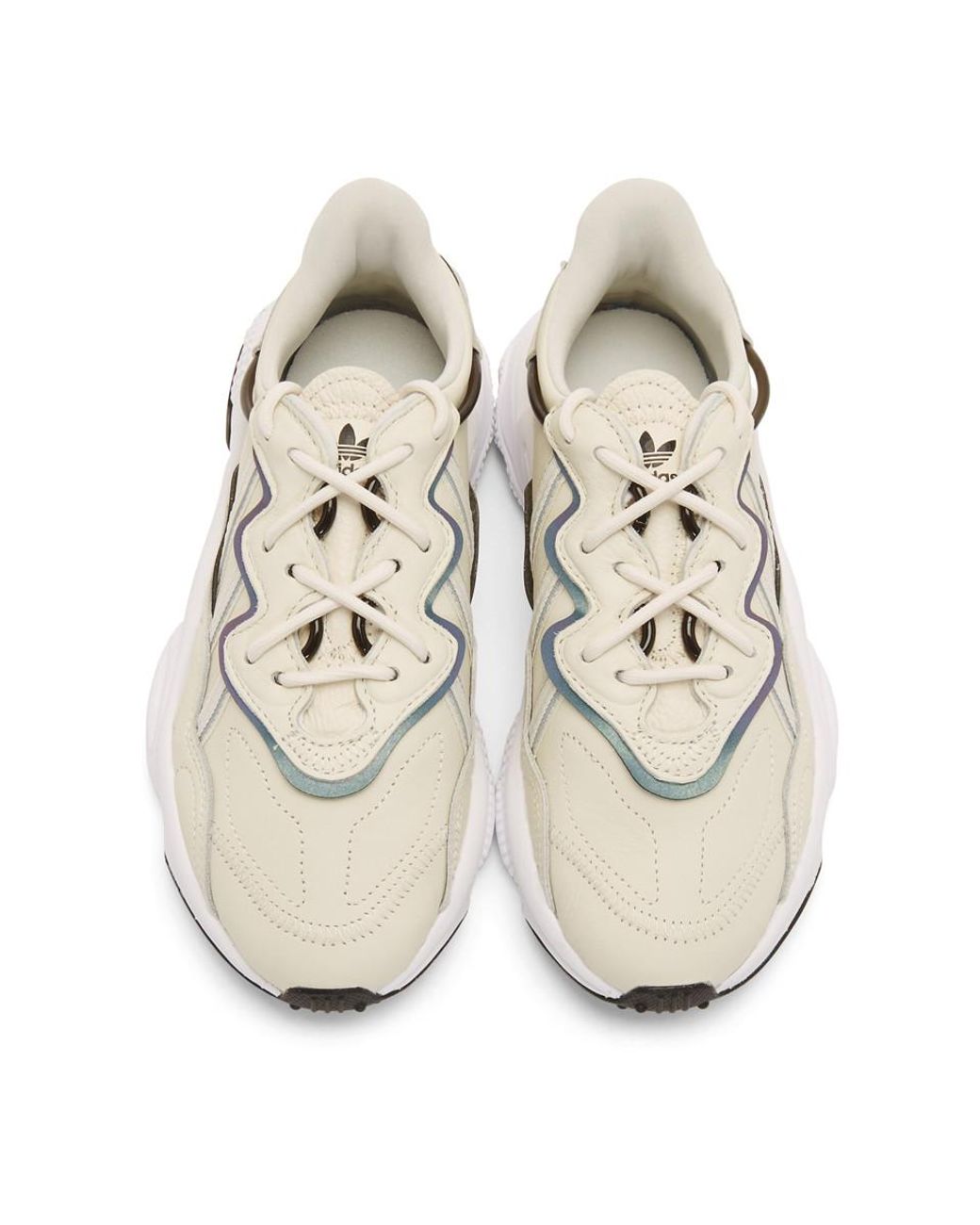 adidas Originals Leather Off-white Ozweego Sneakers | Lyst