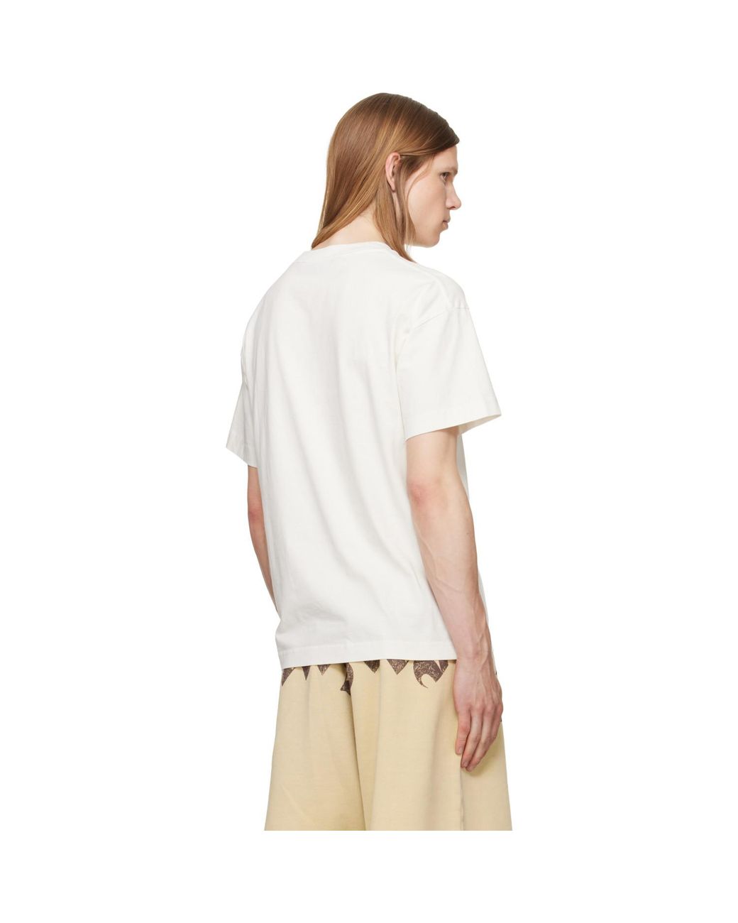 Palm Angels Green Off- Skull T-Shirt for men