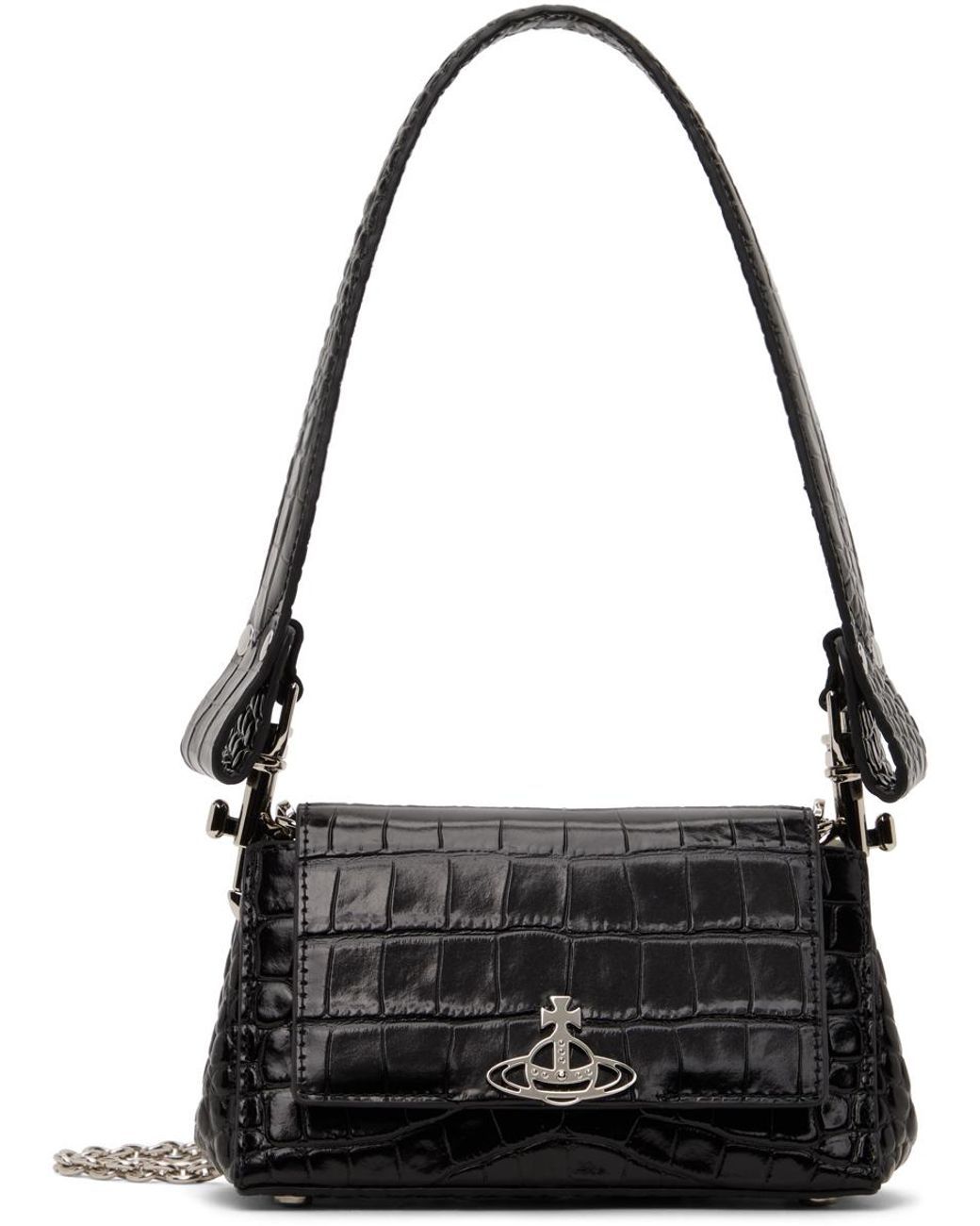 VIVIENNE WESTWOOD ブラック スモール Hazel バッグ Hazel Small Handbag in BLACK | Vivienne Westwood®