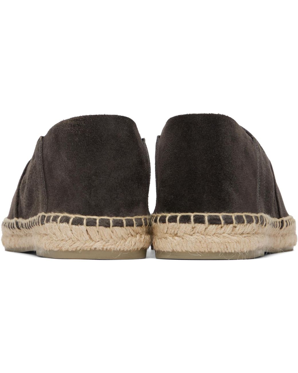 Tom Ford Black Perforated Suede Barnes Espadrilles for men