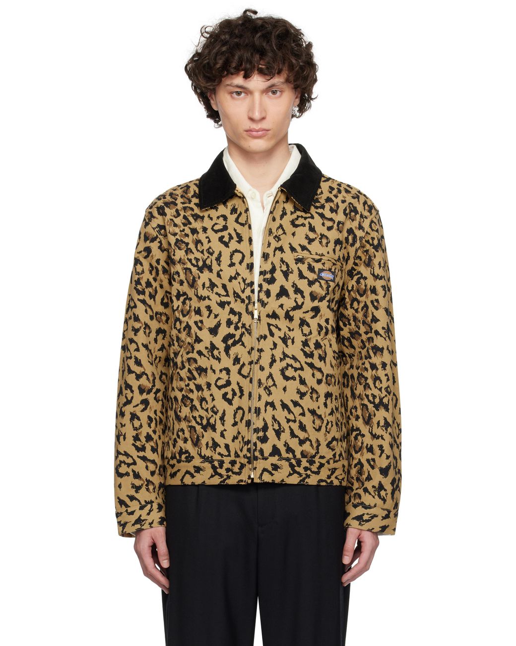 Wacko Maria Dickies Edition Leopard Work Jacket in Natural for Men