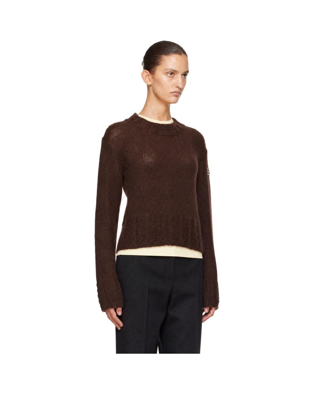 Moncler Brown Alpaca Blend Sweater