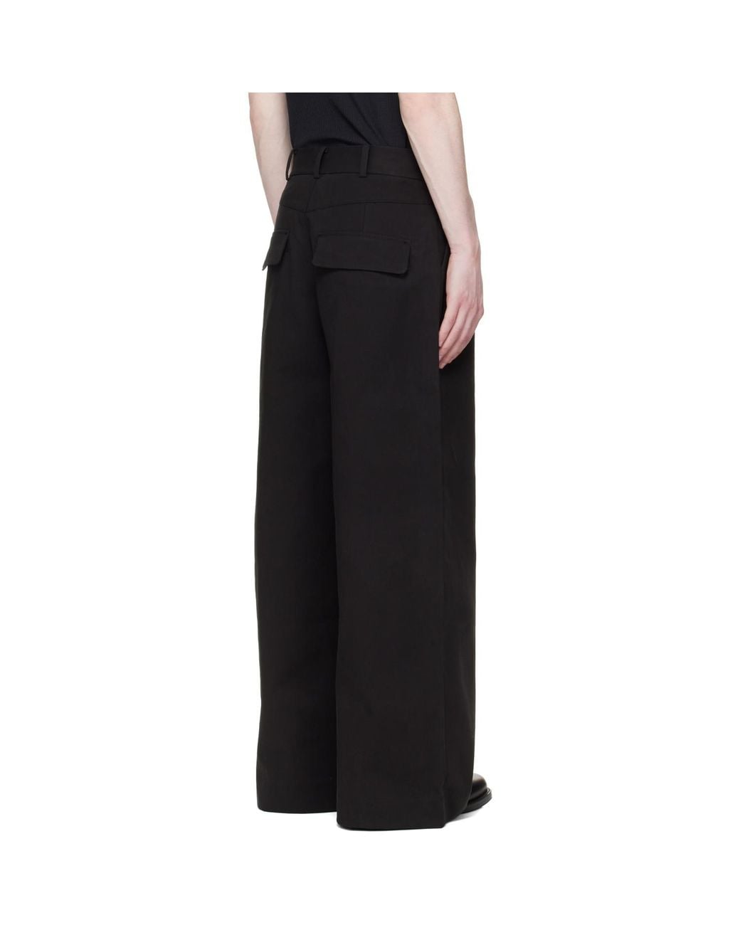 Entire studios Black Dinch Trousers for men