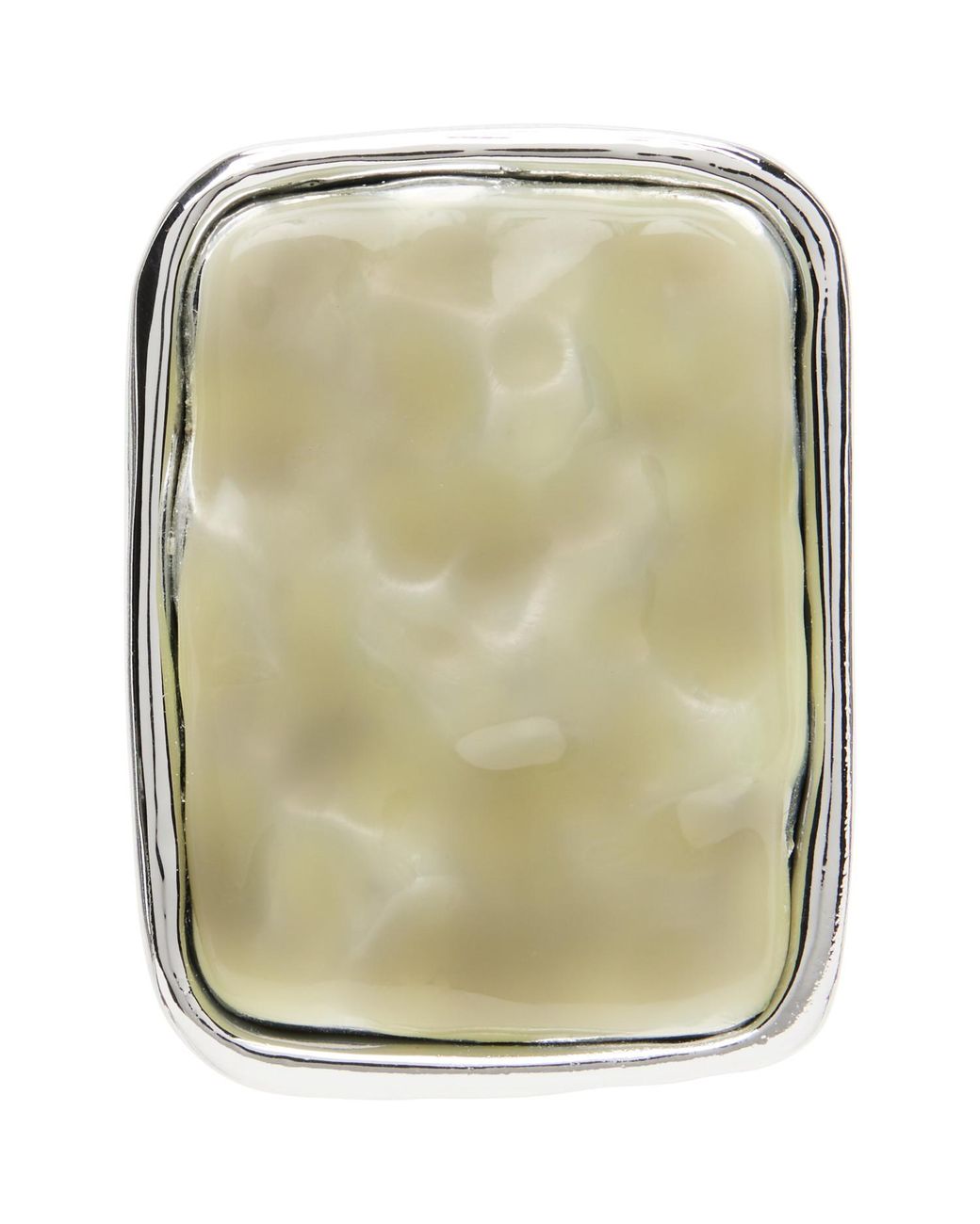 Toga Green Square Wave Brooch
