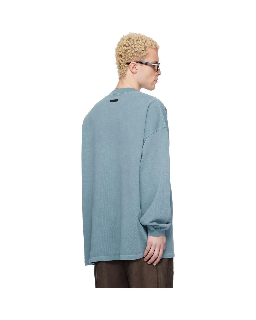 Fear Of God Blue Campus 90S Long Sleeve T-Shirt for men