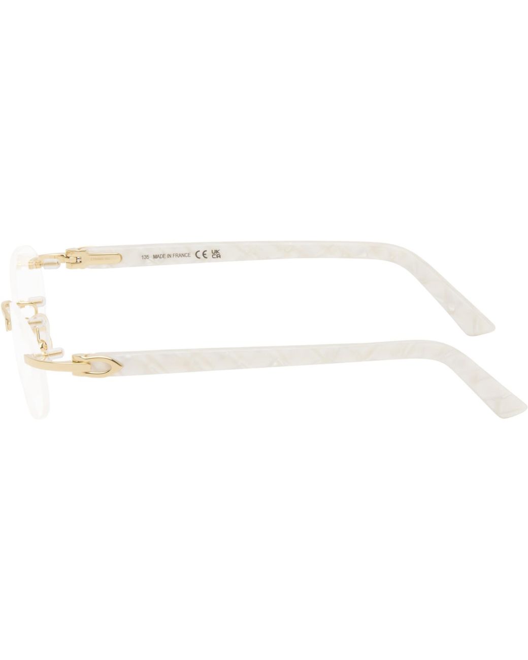 Cartier Black Elongated 'C De Glasses for men