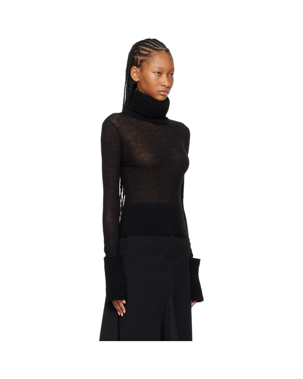 Our Legacy Black Inverse Turtleneck